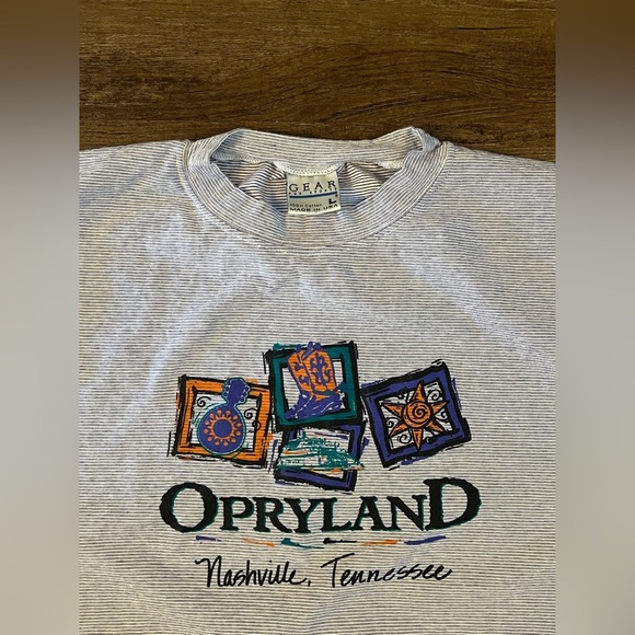 opryland Tops - Vintage Opryland Size L 100% Cotton Made In USA Single Stitch T-SHIRT. NWOT C3